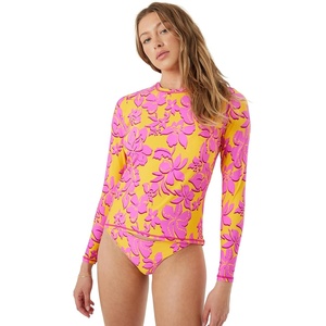 image:imageRoxy Womens Long Sleeve Rashguard  UPF 50 Sun Protection QuickDry Swim ShirtGolden Rod