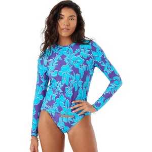 image:imageRoxy Womens Long Sleeve Rashguard  UPF 50 Sun Protection QuickDry Swim ShirtPurple