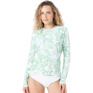 image:imageRoxy Womens Long Sleeve Rashguard  UPF 50 Sun Protection QuickDry Swim ShirtSeafoam