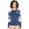 image:imageRoxy Womens Long Sleeve Compression Fit Rashguard UPF 50 Quick Dry Recycled Swim ShirtSwirl