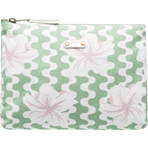 image:imageRoxy Makeup Bag  Storage Case  Cosmetics  Reusable  Zipper Closure  Lightweight  Accessories Roxy Pouch  Basil Party WavesRoxy Pouch  Basil Party Waves