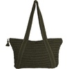 image:imageRoxy Womens Beach Tote Bag  Travel  Vacation  Straw  Lightweight  Breathable Chips and Guacamole  Oil Green
