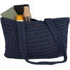 image:imageRoxy Womens Beach Tote Bag  Travel  Vacation  Straw  Lightweight  Breathable Chips and Guacamole  Vintage Indigo