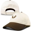 image:imageRoxy Womens Next Level Baseball Cap  Recycled Cotton Twill  Curved Visor  Adjustable  Subtle Embroidery  Stylish DesignBrownieWhite