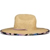 image:imageRoxy Womens Woven Straw Hat  Wide Brim  Adjustable  Sun Protection  Beach  Vacation  NaturalCoconut Commotion  Kiss Anthracite