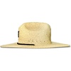 image:imageRoxy Womens Woven Straw Hat  Wide Brim  Adjustable  Sun Protection  Beach  Vacation  NaturalPalm Tree Punch  Black