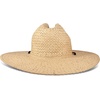 image:imageRoxy Womens Woven Straw Hat  Wide Brim  Adjustable  Sun Protection  Beach  Vacation  NaturalPalm Tree Punch  Black