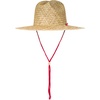 image:imageRoxy Womens Woven Straw Hat  Wide Brim  Adjustable  Sun Protection  Beach  Vacation  NaturalSunshine on My Mind  Hibiscus