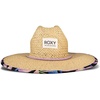 image:imageRoxy Womens Woven Straw Hat  Wide Brim  Adjustable  Sun Protection  Beach  Vacation  NaturalCoconut Commotion  Kiss Anthracite
