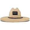 image:imageRoxy Womens Woven Straw Hat  Wide Brim  Adjustable  Sun Protection  Beach  Vacation  NaturalPalm Tree Punch  Black