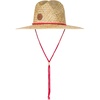 image:imageRoxy Womens Woven Straw Hat  Wide Brim  Adjustable  Sun Protection  Beach  Vacation  NaturalSunshine on My Mind  Hibiscus