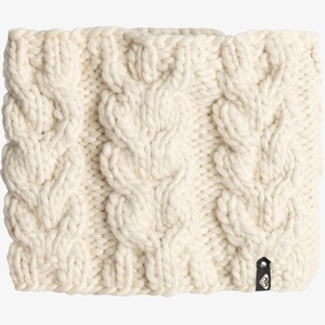 image:imageRoxy Womens Winter Collar  Chunky Knit Neck Warmer with Hydrosmart Technology Polar Fleece Lining  ButtercreamButtercream