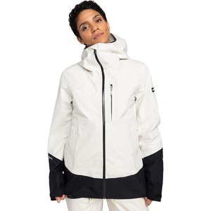 image:imageRoxy Womens Lunalite Goretex 3 Layer Ski Jacket  30k Waterproof Highperformance Snowboard Shell With Adjustable HoodCream