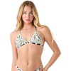 image:imageRoxy Womens Reversible Bikini Top  UPF 50 QuickDry Removable Pads Swimsuit Top Surf amp BeachwearBlack Mix
