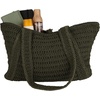 image:imageRoxy Womens Beach Tote Bag  Travel  Vacation  Straw  Lightweight  BreathableChips and Guacamole  Oil Green
